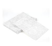 50pcs Floral Vellum Jackets for 18x13cm/5x7in Invitations, Pre-Folded 115GSM Translucent Vellum Paper Envelope Sleeves Thick Wedding Invitation Wraps for Baby Shower Bridal Shower & Birthday Events