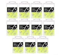 50pcs Fluorescent Yellow Fishing Hooks, High Carbon Steel Barbed Single Circle Carp Hook Set for Sea and Freshwater Angling, Strong Puncture Terminal Tackle(1-0#)