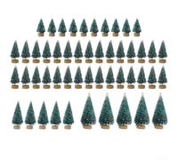 50PCS for mini Sisal Pine Trees Blue-Green Craft Decor 50PCS