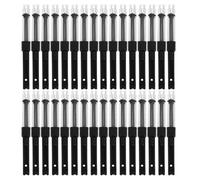 50pcs Fountain Pen Converter Refillable Piston System Black Plastic | Inner Diameter 3.4mm, Bottled Ink Converter, Cross Fountain Pen Converter, Note-taking and School Use