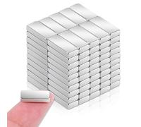 50Pcs Fridge Magnets, 10x4x2mm Small Neodymium Magnets Strong Rectangle Magnets for Whiteboard, Tiny Rera Earth Bar Magnets Magnets for Crafts, Fridge, Refrigerator, DIY, Kitchen