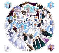 50Pcs Frozen 2 Stickers Elsa Vinyl Waterproof Anime Character Sticker for Laptop, Guitar, Water Bottle