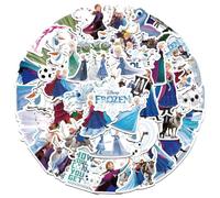 50Pcs Frozen Sticker for Kids, Cute Disney Princess Cartoon Waterproof Vinyl Stickers for Adult Teen Girl Water Bottle Laptop Phone Computer Guitar Notebook Skateboard Travel Case Scrapbook Helmet