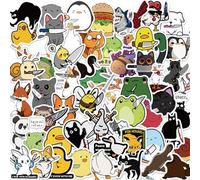 50Pcs Funny Animal Stickers, Personalized Kids Stickers for Water Bottle, MacBook, Car, Bumper, Luggage, Laptop,Waterproof Animal Stickers for Adults Teens Boys Girl,Animal Gift Labels Sticker.