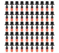 50pcs G1/2 Male Thread Misting Spray Nozzle, Adjustable Water Spray Head Atomizing Nozzle for Garden Irrigation, Greenhouse Cooling and Landscaping with Brass Core