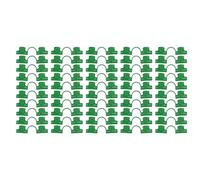 50Pcs Garden Hoop Clips for 8mm Pipe, Durable PE Greenhouse Clamp, Double Head Film Row Cover Netting Tunnel Hoop Clips for Shading Net, Horticulture (154 Characters) (8mm)