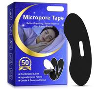 50Pcs Gentle Sleep Mouth Tape with Elastic and Breathable Design Anti Snoring Plasters for Improved Night Rest