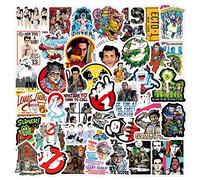 50Pcs Ghostbusters Stickers Pack, Classic Movie Aesthetic Vinyl Waterproof Stickers for Water Bottles,Hydro Flash,Laptop,Skateboard,Phone,Computer,Car Decals Gift for Kids,Teens,Adults（Ghostbusters）
