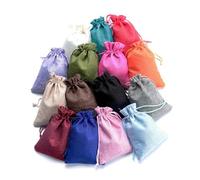 50pcs Gift Bag Vintage Style Natural Burlap Linen Jewelry Travel Storage Pouch Mini Candy Jute Packing Bags christmas gift box