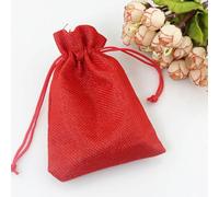 50pcs Gift Bag Vintage Style Natural Burlap Linen Jewelry Travel Storage Pouch Mini Candy Jute Packing Bags christmas gift box