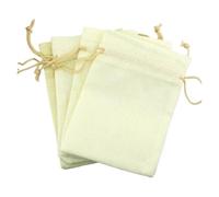 50pcs Gift Bag Vintage Style Natural Burlap Linen Travel Storage Pouch Jute Packing Bags christmas gift box(Beige,7x9cm linen)