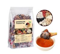 50pcs Ginseng & Mulberry Herbal Tea,Kidney Tea Formula Ginseng Six Treasure Teas,Chinese Kidney Cleansing TeaBag for Men (50pcs)