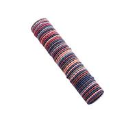 50PCS Girls Colorful Nylon Elastic Hair Ties Set - Soft Scrunchies for Kids No-Damage Ponytail Holders Headbands Mixed Colors