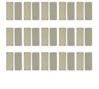 50pcs Gold Blank Leather Labels 5 * 2cm Rectangular Sewing Cloth Labels Embossed PU Leather Tag for Clothes/Hats/Jeans/Bags/Purses Decor