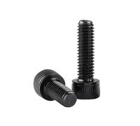 50pcs Grade 12.9 Carbon Steel Screw M1.4 .6 M2 .5 Hexagon Hex Socket Cap Head Bolts Din912(14mm,M1.6 (50pcs))