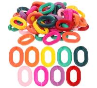 50pcs Gradient Acrylic Chain Buckles Open Link Rings for Handbag Chain DIY Craft, Detachable Linking Rings for Purse, Eyeglass and Jewelry Making