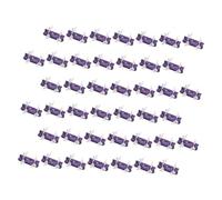 50pcs Graduation Season Candy Box Paper Bridesmaid Small Treat School Reception Party Corrugated Tags Boxes Wishing Favors Supplies with First Leavers Purple