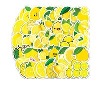 50pcs Graffiti Sticker Waterproof Reusable Aesthetic Decorative Lemon Fruit Phone Scrapbook Diy Sticker Daily Life Kaesi