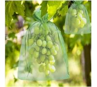 50pcs Grape Protection Bags, for Strawberry Fruit Garden Mesh Lychee Cherry Bag Planter Growing