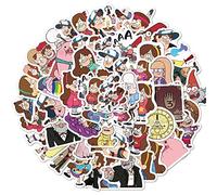 50Pcs Gravity Falls Stickers, Cartoon Theme TV Stickers, Vinyl Waterproof Graffiti Decals for Laptop Guitar Luggage Skateboard, Kids and Teens
