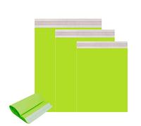 50pcs Green Mailing Bags,Mixed Sizes Vinted Postage Bags Strong Postal Self Seal Bags Waterproof PE Poly Postal Bags Parcel Delivery Bags for Plastic Envelopes for Posting Clothes Parcel