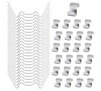 50pcs Greenhouse Glass Clips W Clips and Z Clips Stainless Steel Greenhouse Clips for Glass Panel, Green House Glass Clips Greenhouse Glazing Window Clips Greenhouse Accessories Fixings Clips