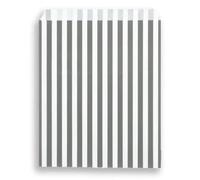 50pcs Grey Striped Paper Candy Bags 5x7 Inch | Colourful Party Sweet Treat Bags for Birthdays, Weddings, Baby Showers, Celebrations, Fairs, Crafts, Favors & Small Gifts (Pack of 1)