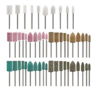 50PCS Grinding Polishing Head, 3mm Abrasive Shank Grindstone for DIY Polishing Grinding Accessory, Multifunctional Grinding Buffing Accessory Set for Rotary Tools