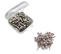 50Pcs Guitar Pickguard Screws With Storage Box Electric Guitar Bass Pickguard Screws Scratch Plate Mounting Screws