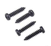50pcs Guitar Tuning Peg Screws 2.2mm x 11mm for Acoustic Electric Bass Ukulele For Banjo Machine Head Replacement - Black/Silver(BLACK)