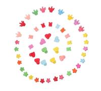 50pcs Hair Claw Jaw Clips Mini Plastic Flower Heart Star Set