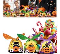 50PCS Hallo/ween Ca/ndy Ba/gs,Snack Bag,Sw/eet Ba/gs Hallow/een,Pu/mpkin Bags,Easily Hold,Made of Quality Material,Not Prone to Fading ,Excellent Choice for Festival Gifts,Stands Out Particularly