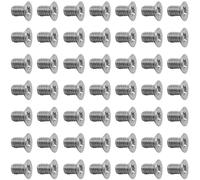 50Pcs Hard Drive Screws 2.5 inch,Stainless Flat Phillips Head HDD SSD M3 x 5mm Mounting Screw for Computer PC Laptop Case,2.5" Silver