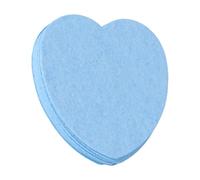 50Pcs Heart Designed Facial Cleaning Sponges Crafted From Natural Wood Fiber Suitable for Most Skin Types Natural Face Sponge