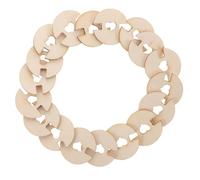 50pcs Heart Hole Wood Button Fasteners for Knitting Hats | Reusable Beige Craft Set, Includes Fastening Tool for Beanies, Handmade Hat Making, Knit Projects
