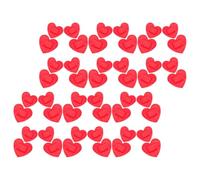 50pcs Heart Shaped Adhesive Bandages, Red Fabric PE | Cute Waterproof Coverage, Pocket Carry Emergency Ready, Hiking and Sports Use, Sensitive Skin