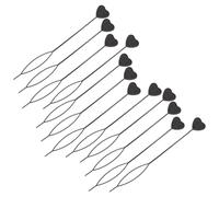 50pcs Heart Shaped Topsy Tail Hair Styling Tool for Neat Ponytails