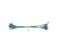 50pcs Heavy Duty Fishing Stainless Steel Wire Guide with Swivel and Hook 15 Cm/20 cm/25 cm High Fishing Wire Leaders Fishing Wire Guide