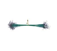 50pcs Heavy Duty Fishing Stainless Steel Wire Guide with Swivel and Hook 15 Cm/20 cm/25 cm High Fishing Wire Leaders Fishing Wire Guide