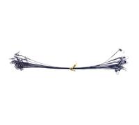 50pcs Heavy Duty Fishing Stainless Steel Wire Guide with Swivel and Hook 15 Cm/20 cm/25 cm High Fishing Wire Leaders Fishing Wire Guide