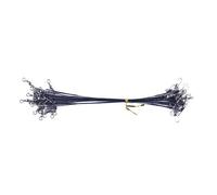 50pcs Heavy Duty Fishing Stainless Steel Wire Guide with Swivel and Hook 15 Cm/20 cm/25 cm High Fishing Wire Leaders Fishing Wire Guide
