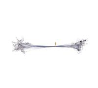 50pcs Heavy Duty Fishing Stainless Steel Wire Guide with Swivel and Hook 15 Cm/20 cm/25 cm High Fishing Wire Leaders Fishing Wire Guide