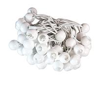50pcs Heavy Duty White Ball Bungee Bungie Cord Canopy Tarp Tie Downs