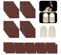 50Pcs Hell's Smoke Magic Toy, 2 PCS Magic Thumb Lights, Magic Smoke from Fingertips, LED Flashing Thumb Tips for Magic Tricks Pranks Party Supplies, Fun Illusion Props for Kids & Adults