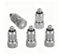 50pcs High Pressure Atomizer Nozzle Brass Misting Nozzles for Outdoor Cooling System, Landscaping, Greenhouse Irrigation, Air Humidification, Anti-Drip Fogging Spray He 2 Sections Orifice Dia 0.15mm