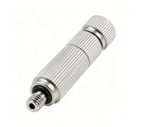 50pcs High Pressure Sprinkler Atomizing Nozzle Brass Misting Nozzles for Outdoor Cooling Gardening Low Pressure Water Spray Mister Heads Replacement 5 Sections Orifice Dia 0.15mm