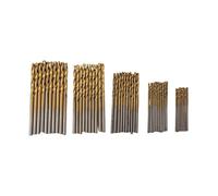 50Pcs High Speed Steel Drill Bits Set 1mm 1.5mm 2mm 2.5mm 3mm Round Shank Twist-Bit For Metal Wood Drilling Hole Tools