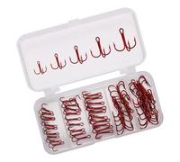 50Pcs Highly Strength Fishing Treble Hook Brabed Sharply Sea Fishing Hooks Replacement Reinforced Lures Hook Enduring Highly Strength Saltwater Tackle Tool
