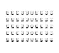 50pcs Hole Beads DIY Quadrate Frame Stainless Steel Spacer Macrame Beads for Necklace Bracelet Jewelry Making Accessories
