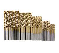 50pcs Hole Opener Drill High Speed Steel Twist Drill Bit High Hardness Wear- for Hardwood Plastic Rubber